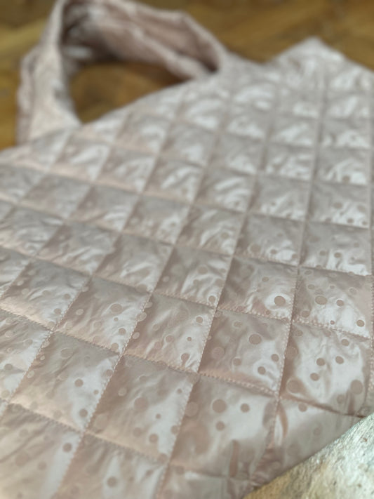 Nude quilt tote bag (other colours available)