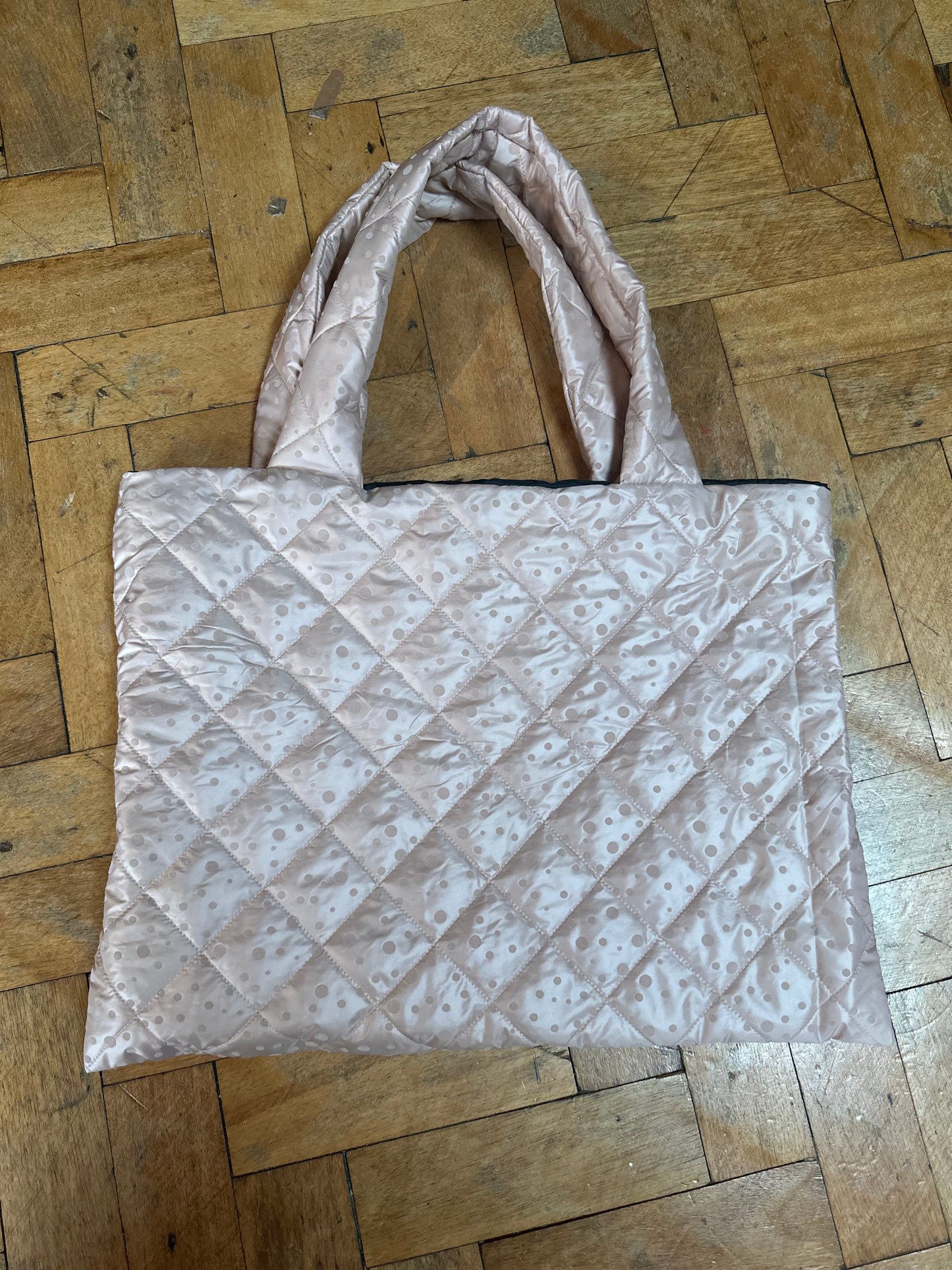 Nude quilt tote bag (other colours available)