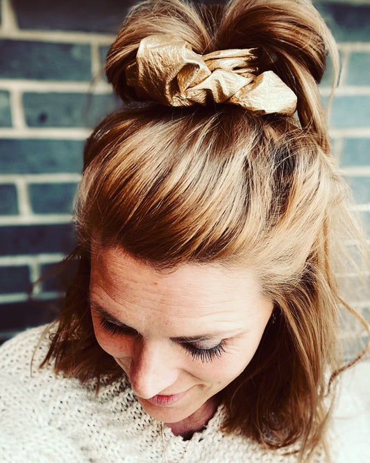 Metallic scrunchies