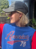 Vintage American sports blue and red mega sleeved tee (Copy)