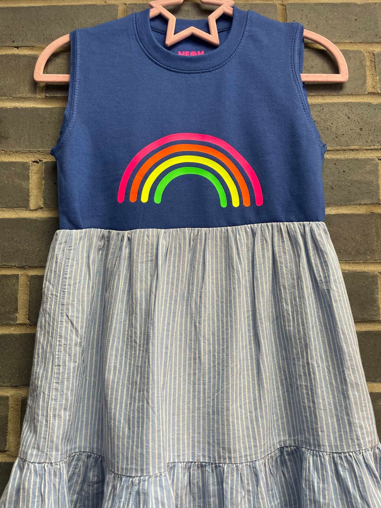 Mini-me neon rainbow Neon Marl X CJ repurposed dress