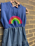 Mini-me neon rainbow Neon Marl X CJ repurposed dress